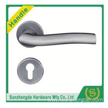 SZD Glossy polished Euro Stainless steel hollow door lock handle with plate